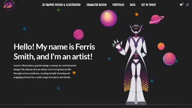 Screenshot of FerrisSmith.ART