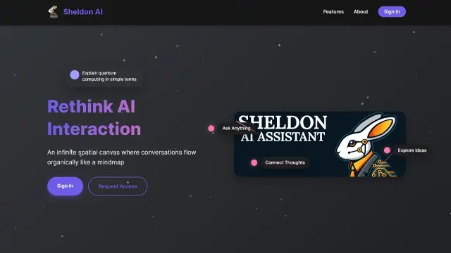 Screenshot of Sheldon AI
